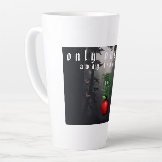 Mikitiez rode schedel giftige appel vegan zomer latte mok (Linkerhoek)