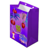 Mikitiez rode schedel giftige appel vegan zomer medium cadeauzakje (Voorkant Gekanteld)