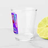 Mikitiez rode schedel giftige appel vegan zomer shot glas (Rechts)