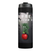 Mikitiez rode schedel giftige appel vegan zomer thermosbeker (Voorkant)