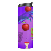 Mikitiez rode schedel giftige appel vegan zomer thermosbeker (Gedraaid links)