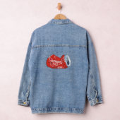 Mikitiez rode Steenbok cola pop ster Denim Jacket (Hangar)
