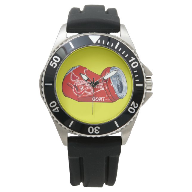 Mikitiez rode Steenbok cola pop ster Horloge (Voorkant)