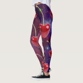 Mikitiez rode vrolijke melkwegstelsel vegan leggings (Links)