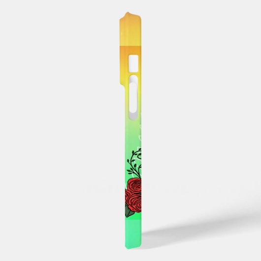 Mikitiez roos baroqueart regenboogsteen Case-Mate iPhone case (Achterkant / Links)