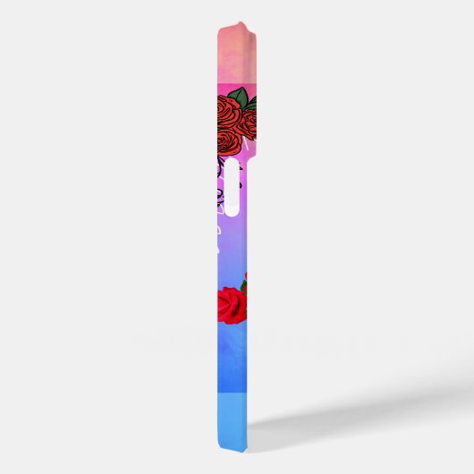 Mikitiez roos baroqueart regenboogsteen Case-Mate iPhone case (Achterkant / Rechts)