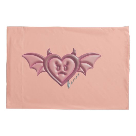 Mikitiez roos baroqueart regenboogsteen kussensloop (Achterkant)