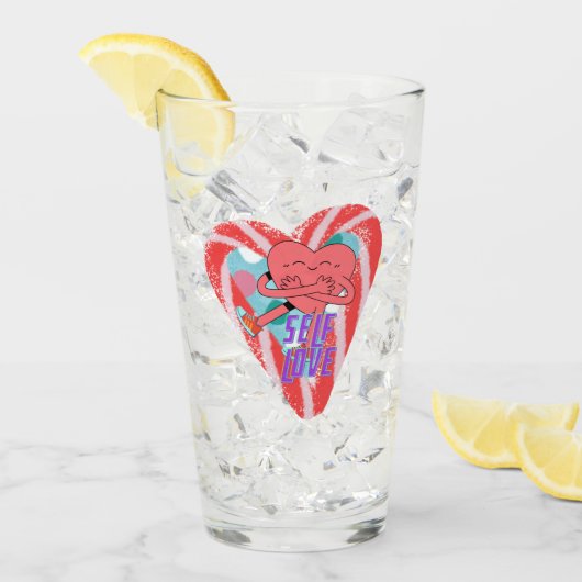 Mikitiez roze harselflove june gemini glas (Voorkant ijs)