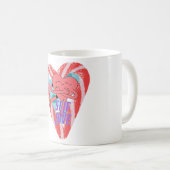 Mikitiez roze harselflove june gemini koffiemok (Voorkant rechts)