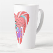 Mikitiez roze harselflove june gemini latte mok (Rechterhoek)