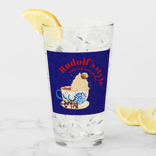 Mikitiez rudolf rednose raindeAll-Over Print Schor Glas (Voorkant ijs)