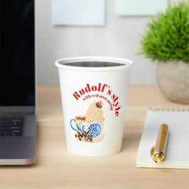 Mikitiez rudolf rednose raindeAll-Over Print Schor Papieren Bekers