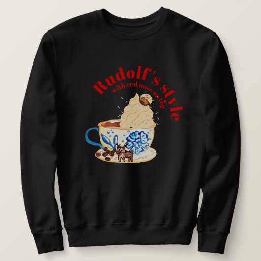 Mikitiez rudolf rednose raindeer kerst kers trui (Design voorkant)