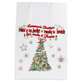 Mikitiez rustic chirstmas vintage cozy medium cadeauzakje (Achterkant)