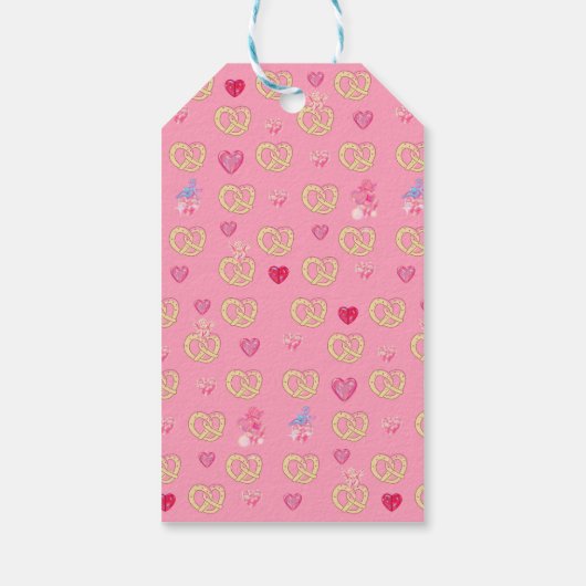 Mikitiez schattig pretzel broodje gezellig valenti cadeaulabel (Achterkant)