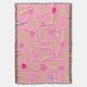 Mikitiez schattig pretzel broodje gezellig valenti deken (Voorkant Verticaal)