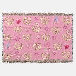 Mikitiez schattig pretzel broodje gezellig valenti deken