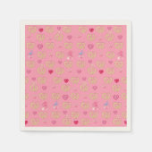 Mikitiez schattig pretzel broodje gezellig valenti servet (Voorkant)