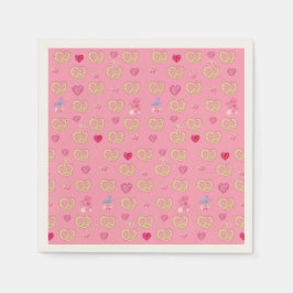 Mikitiez schattig pretzel broodje gezellig valenti servet