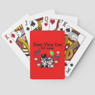 Mikitiez siam paviljoen lotus siamnese Thailand Pokerkaarten