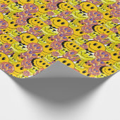 Mikitiez Sierkussen Smileyface gele tuin Cadeaupapier (Hoek)