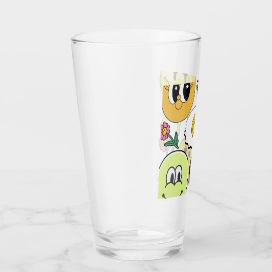 Mikitiez Sierkussen Smileyface gele tuin Glas (Rechts)