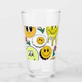 Mikitiez Sierkussen Smileyface gele tuin Glas (Voorkant)