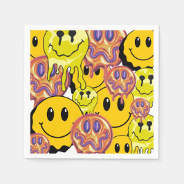 Mikitiez Sierkussen Smileyface gele tuin Servet