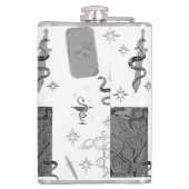 Mikitiez slangenmens tovenaar heks magie heupfles (Achterkant)