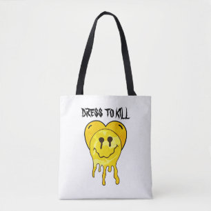 Mikitiez smelten geel hart glimlach vriendschap tote bag