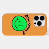 Mikitiez smiley ziet de zomerlente Case-Mate iPhone case (Achterkant (horizontaal))