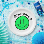 Mikitiez smiley ziet de zomerlente papieren bordje (Feest)