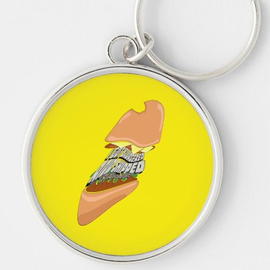 Mikitiez space dolly skull burger chips frans sleutelhanger (Voorkant)