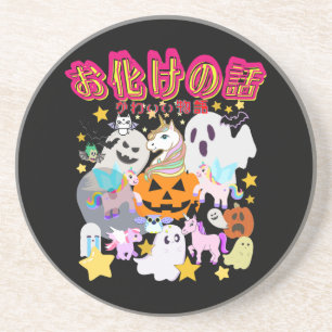 Mikitiez spook manga anime halloween monster party zandsteen onderzetter