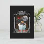 Mikitiez spooky vibes  gothic halloween kaart (Staand voorkant)