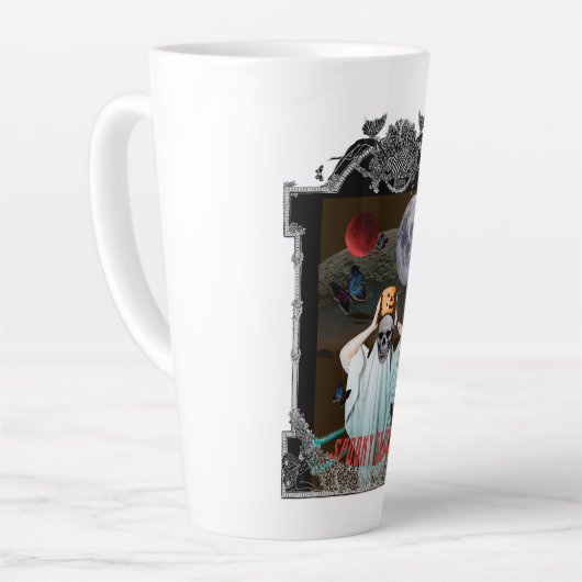 Mikitiez spooky vibes  gothic halloween latte mok (Linkerhoek)