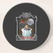 Mikitiez spooky vibes gothic halloween zandsteen onderzetter (Voorkant)