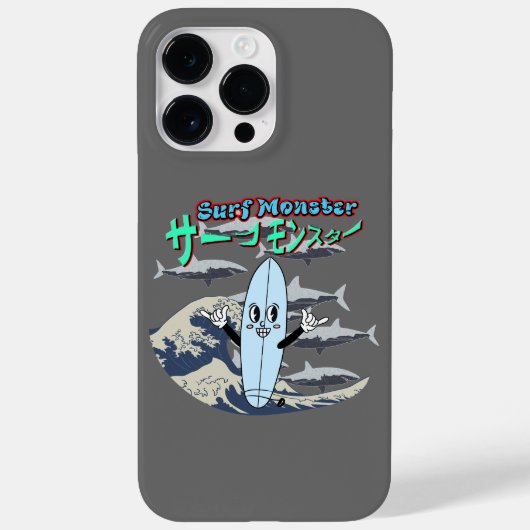 Mikitiez surf windsurf monster mint japanesewave Case-Mate iPhone case (Achterkant)