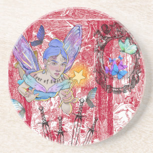 Mikitiez tarot sprookje wens engel zigeuner droom zandsteen onderzetter
