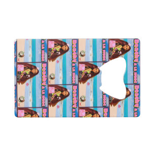 Mikitiez Thailand kokosnoot strand lotus roze wit Creditkaart Flessenopener