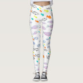 Mikitiez venus zeemeermin vissen zomer leggings (Voorkant)