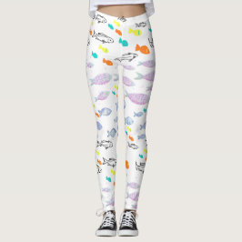 Mikitiez venus zeemeermin vissen zomer leggings