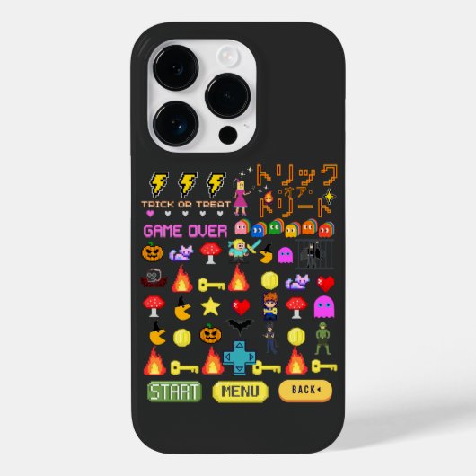 Mikitiez videogame pixel halloween spooky bat Case-Mate iPhone case (Achterkant)