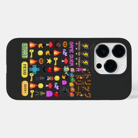 Mikitiez videogame pixel halloween spooky bat Case-Mate iPhone case (Achterkant (horizontaal))