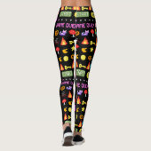 Mikitiez videogame pixel halloween spooky bat leggings (Achterkant)