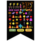 Mikitiez videogame pixel halloween spooky bat vlaggetjes (Tweede vlag)