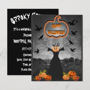 Mikitiez vintage halloween griezelige sfeer pompoe kaart