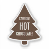 Mikitiez warme chocolademelk kerst mashmello sticker (Voorkant)