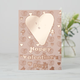 Mikitiez zachte pretzelbrood hoes valentijnsdag ge folie feestdagenkaart