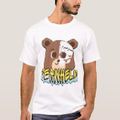 Mikitiez zomer teddybeer gelei rode wijn vuur t-shirt (Voorkant)